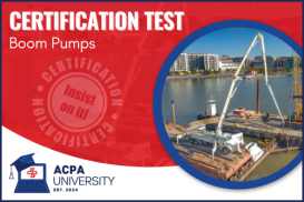 ACPA Certification Program - Boom Pump