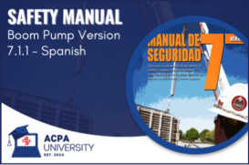 ACPA - Safety Manual:  Boom Pump Version 7.1.1 (Spanish)